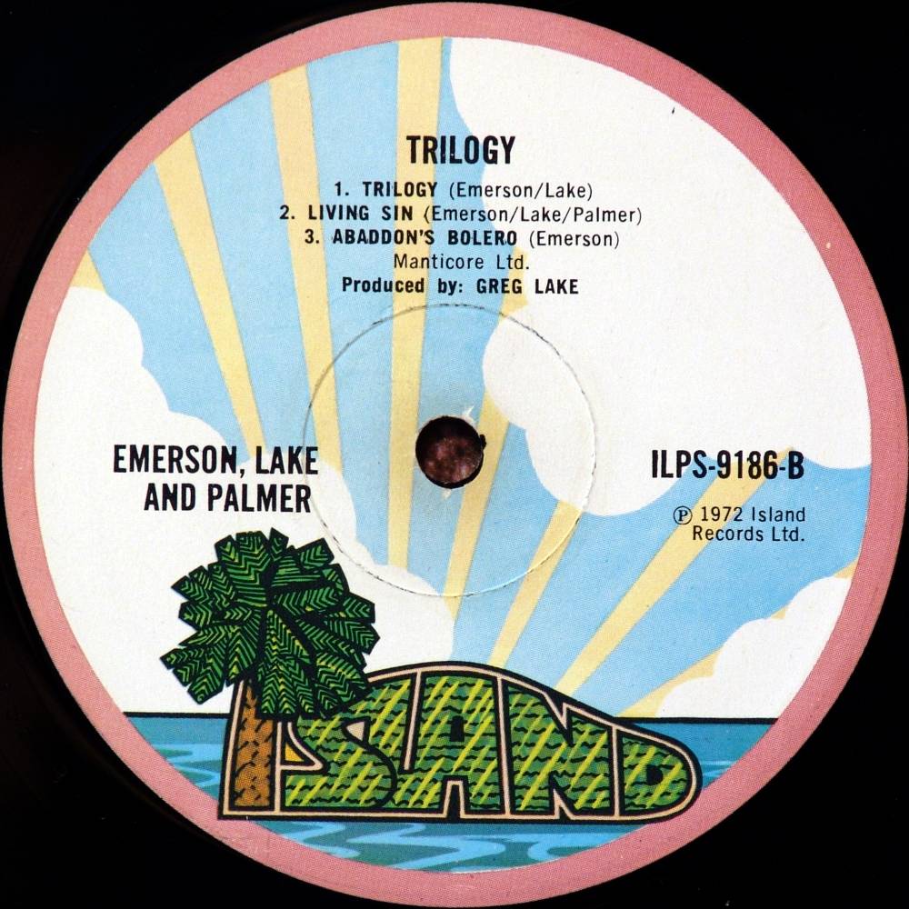 Emerson, Lake and Palmer Trilogy [lp label b uk]